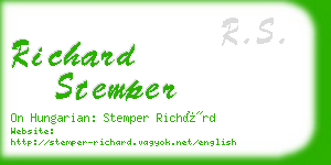 richard stemper business card